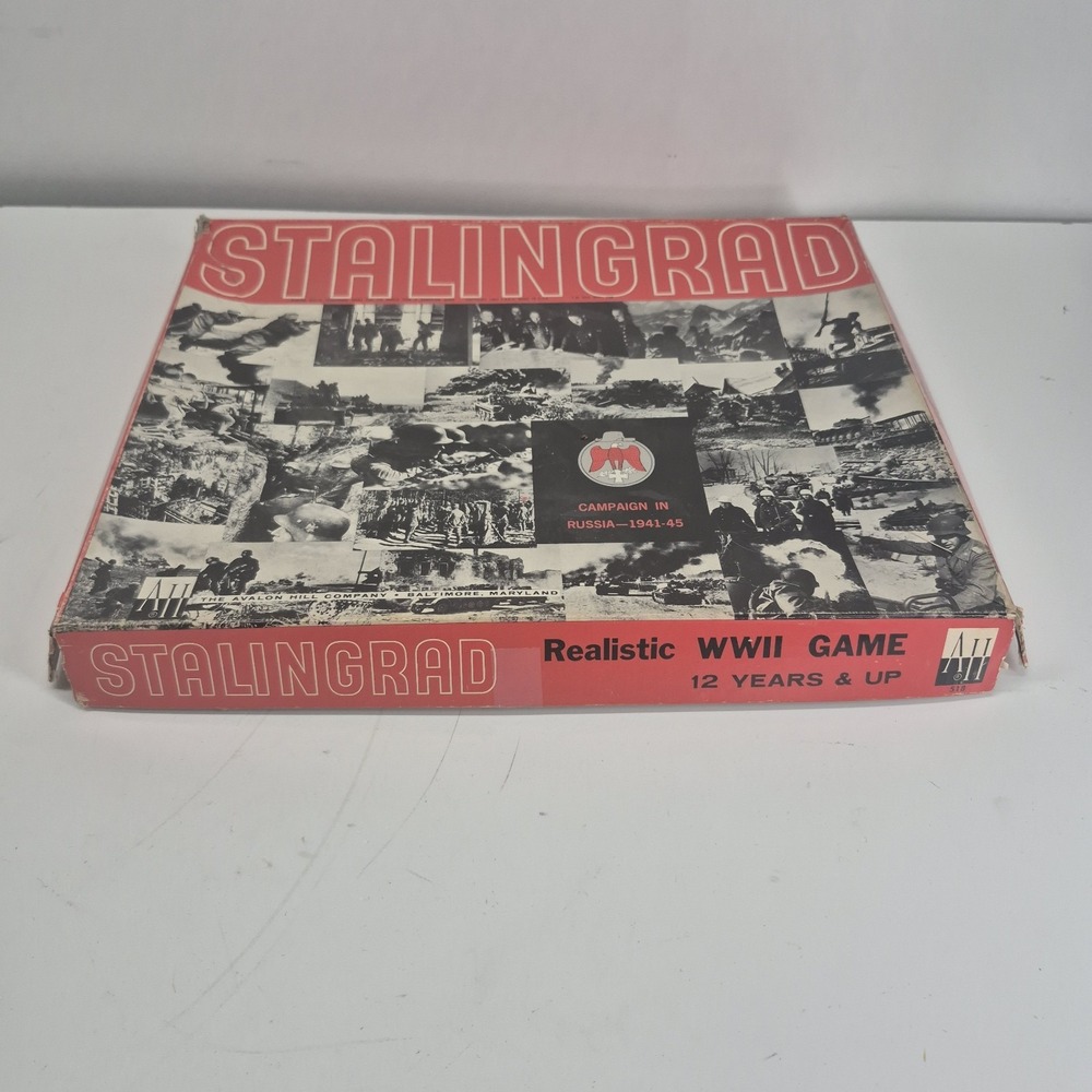 1963 STALINGRAD Realistic WWII Board Game Avalon Hill Company #518